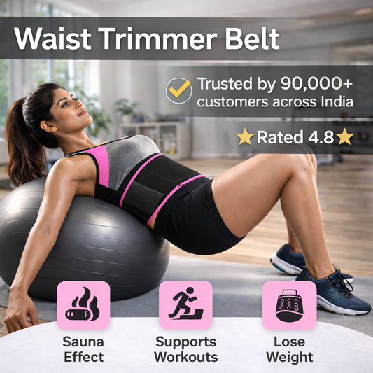 Adjustable Waist Trimmer Belt for Men & Women – Sweat Belt, Neoprene Belly Wrap for Workout, Fitness & Waist Support