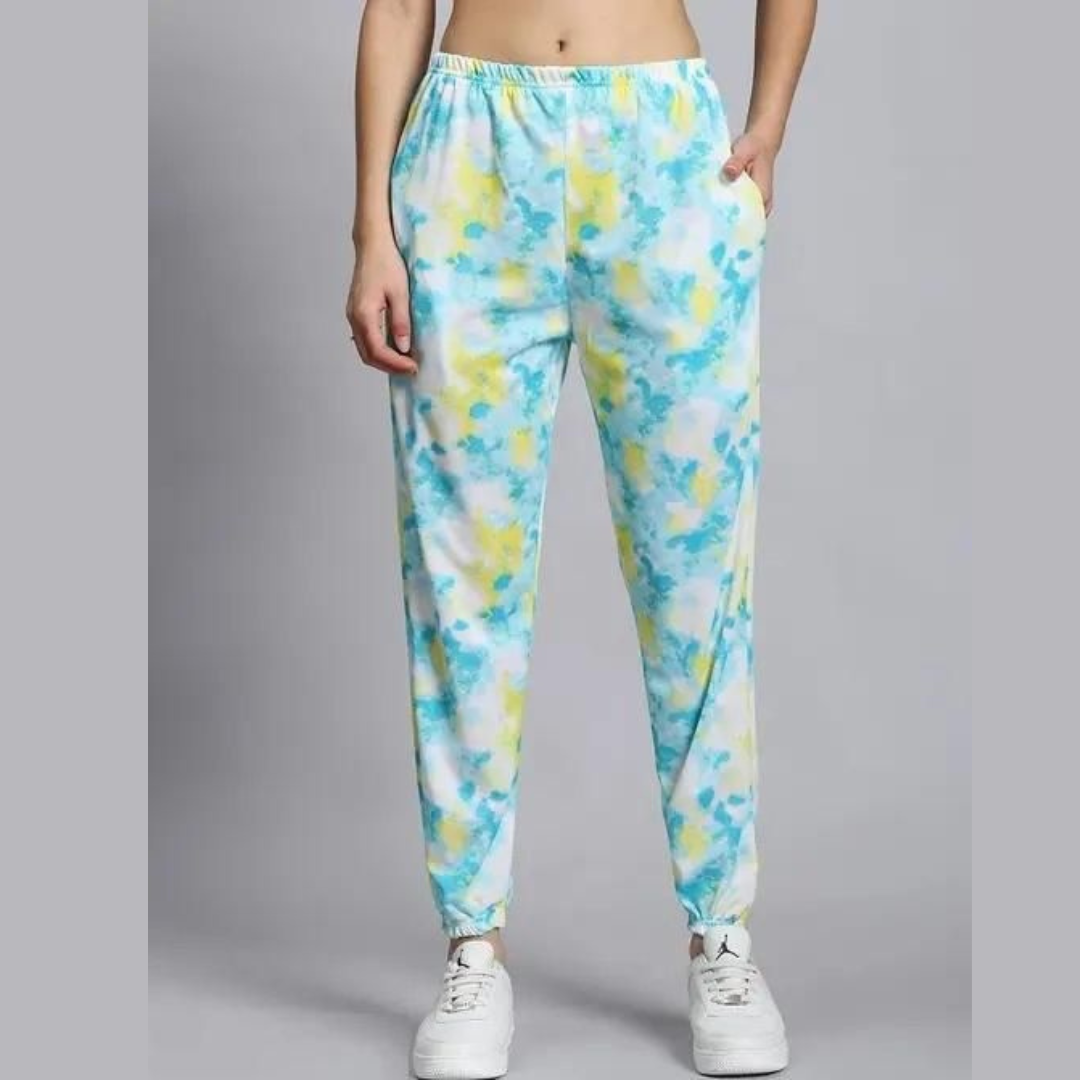 Women's Casual Tie Dye Print Night Suit